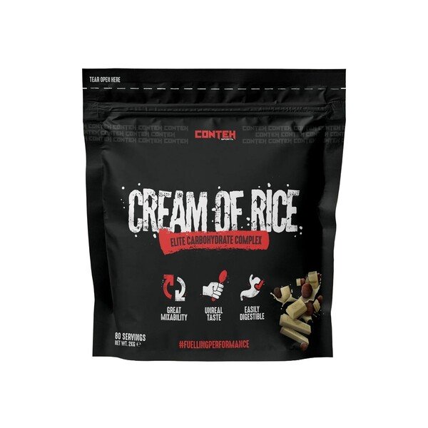 Conteh Sports Cream of Rice White Chocolate Hazelnut Elite Carbohydrate Complex for Athletes 2000g