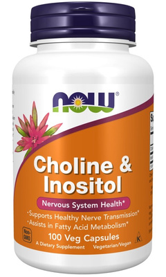 Now Foods Choline and Inositol 100 Vcapsules