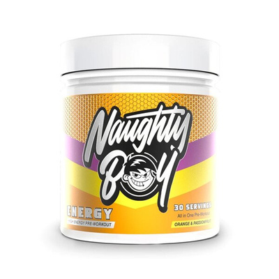Naughty Boy Energy Pre-Workout Supplement for Pump Performance and Focus 390g
