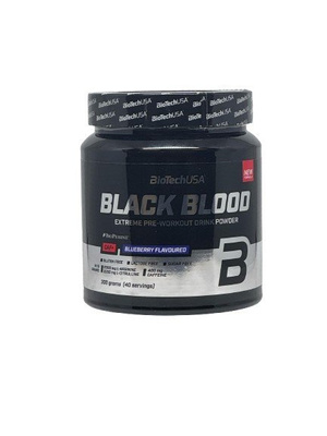 BioTechUSA Black Blood CAF+ Pre-Workout Powder For Extreme Focus and Energy 300g