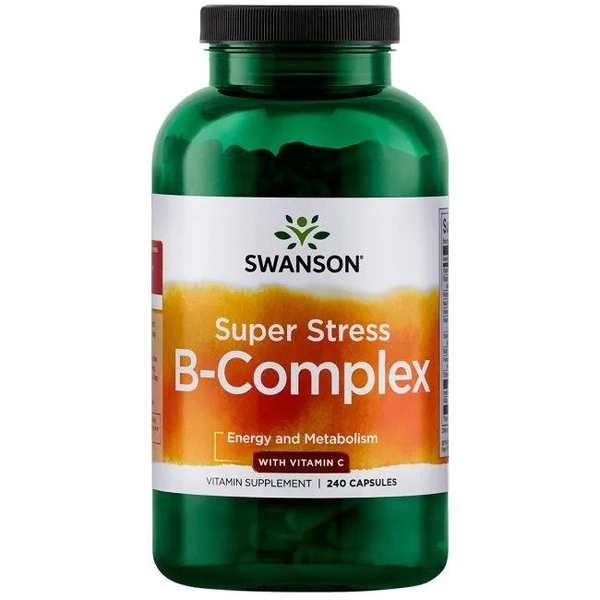Swanson Super Stress B-Complex for Stress Support 240 Capsules