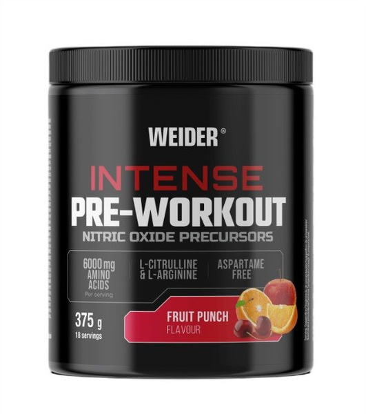 Weider Intense Pre-Workout, Fruit Punch - 375g