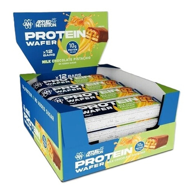 Protein Wafer, Milk Chocolate Pistachio - 12 x 39g