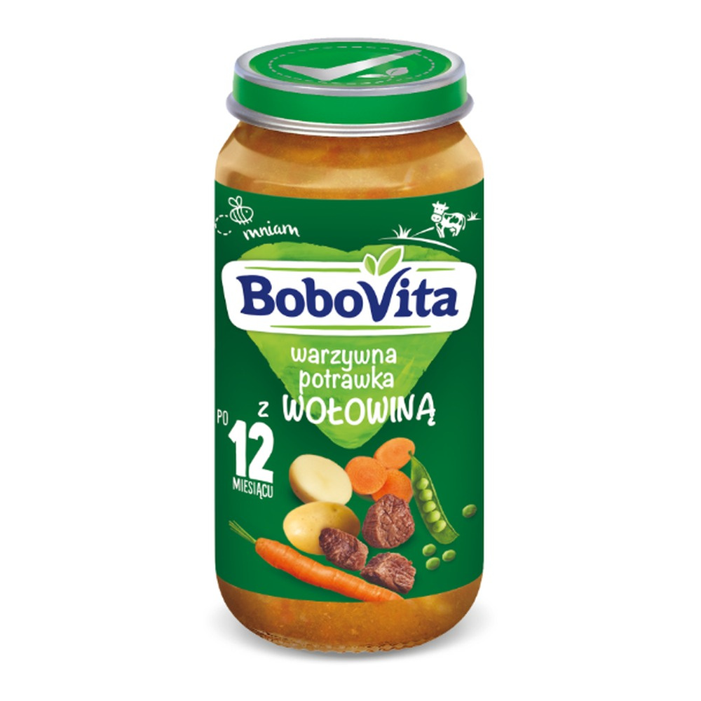 BoboVita Vegetable Stew with Beef from 12 Months 250g
