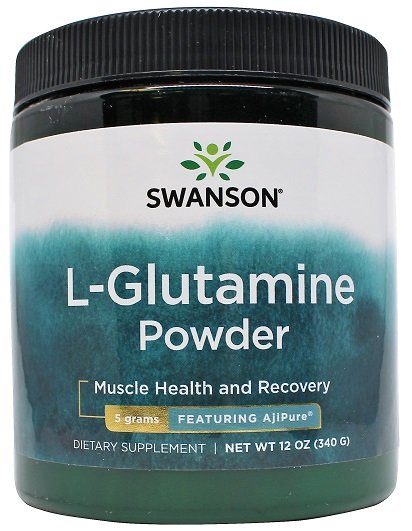 Swanson AjiPure L-Glutamine Powder for Recovery Support 340g