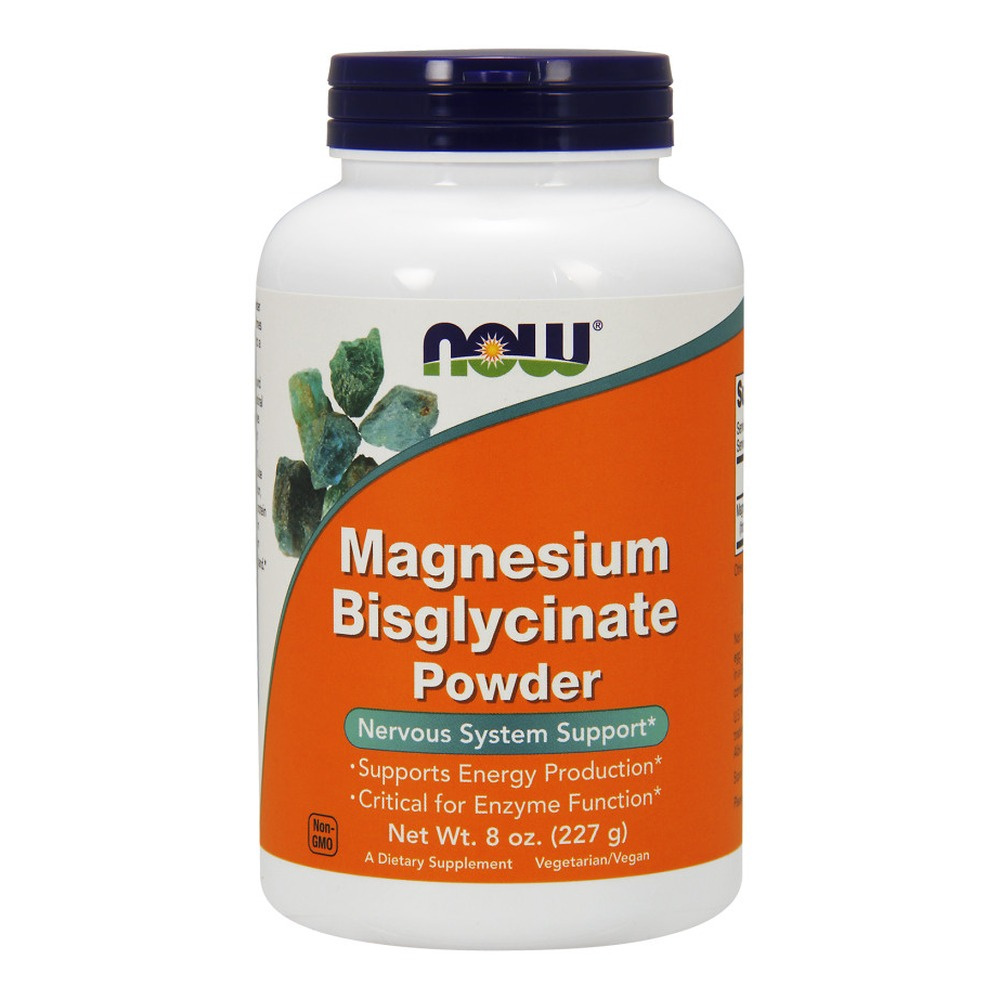 NOW Foods Magnesium Bisglycinate Powder Highly Absorbable Magnesium Powder 227g