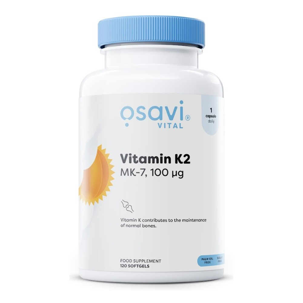 Osavi Vitamin K2 MK-7 100mcg in MCT Oil 120 softgels