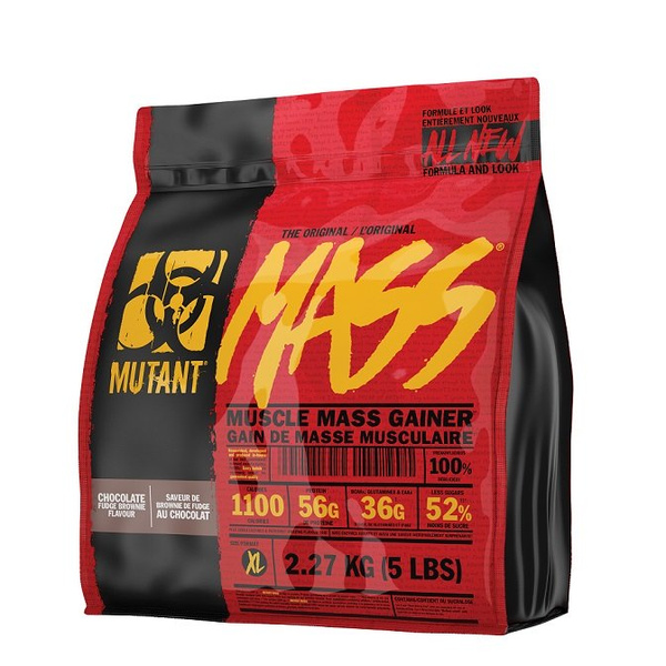 Mutant Mutant Mass High Calorie Gainer for Muscle Mass Chocolate Fudge Brownie 2270g
