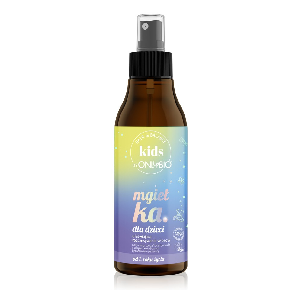 OnlyBio Hair In Balance Kids Natural Vegan Mist for Children Facilitating Detangling Hair 150ml