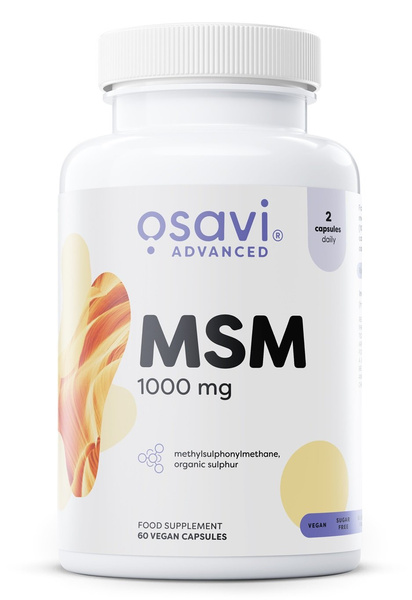 Osavi MSM 1000mg Organic Sulfur 60 vcaps