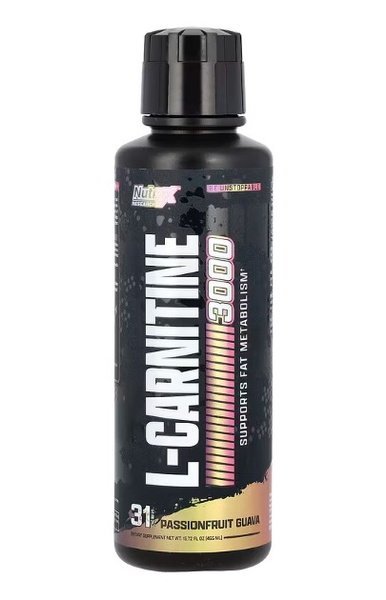 Nutrex L-Carnitine 3000 Liquid L-Carnitine for Metabolism Support Passionfruit Guava 465ml