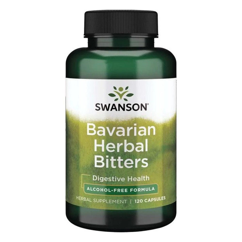 Swanson Bavarian Herbal Bitters for Digestive Support 120 Capsules