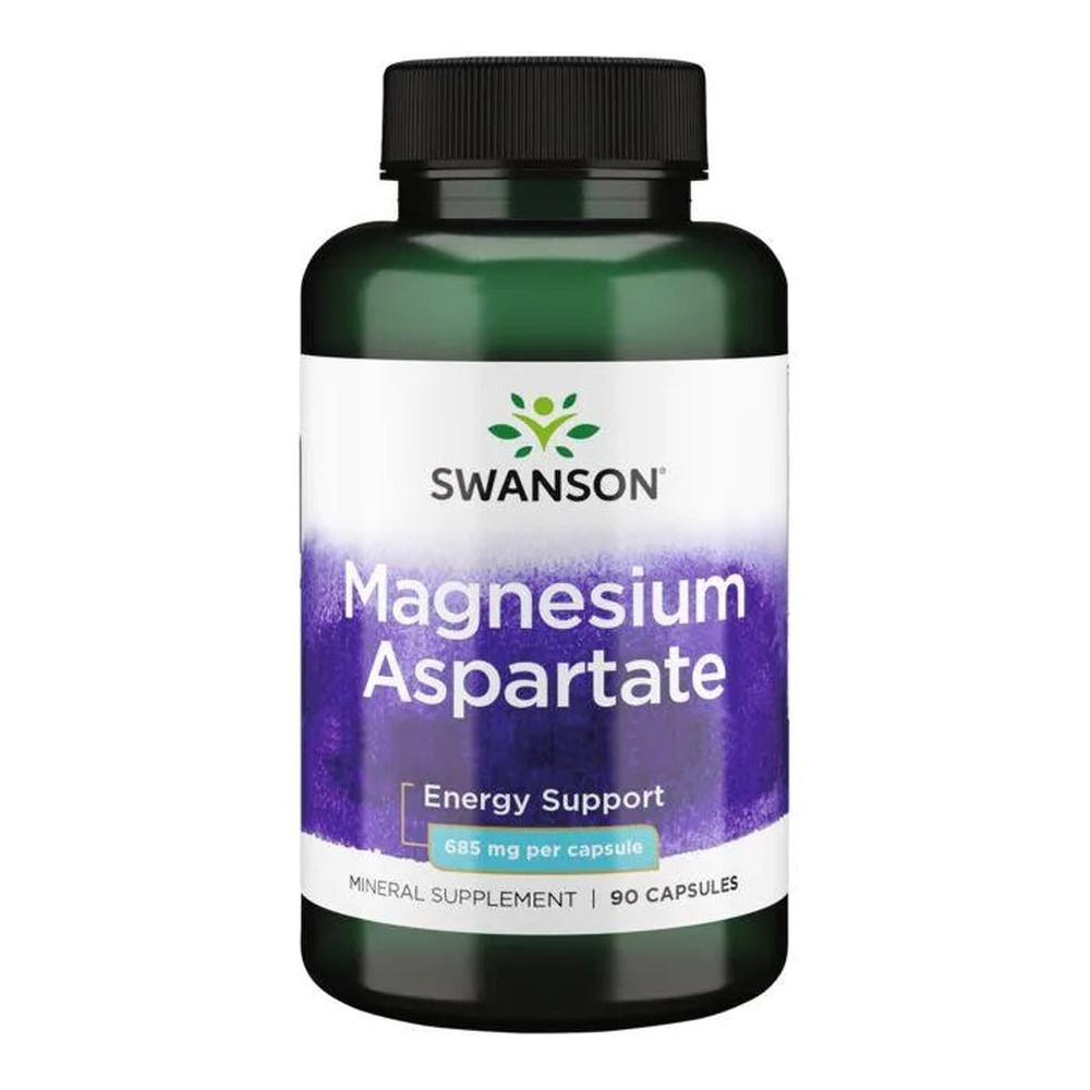 Swanson Magnesium Aspartate for Energy and Muscles 90 Capsules