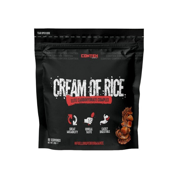 Conteh Sports Cream of Rice Salted Caramel Carbohydrate Complex for Athletes 2000g