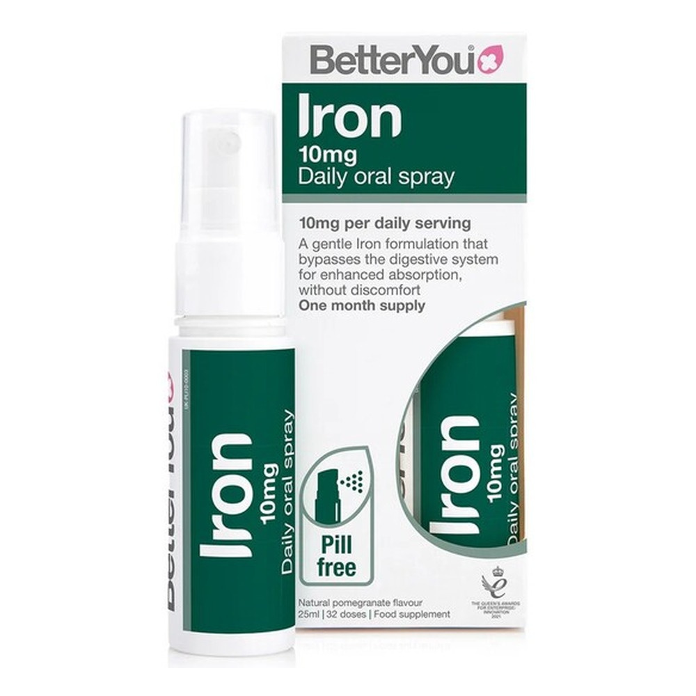 Iron 10 Daily Oral Spray (10mg), Pomegranate - 25 ml.