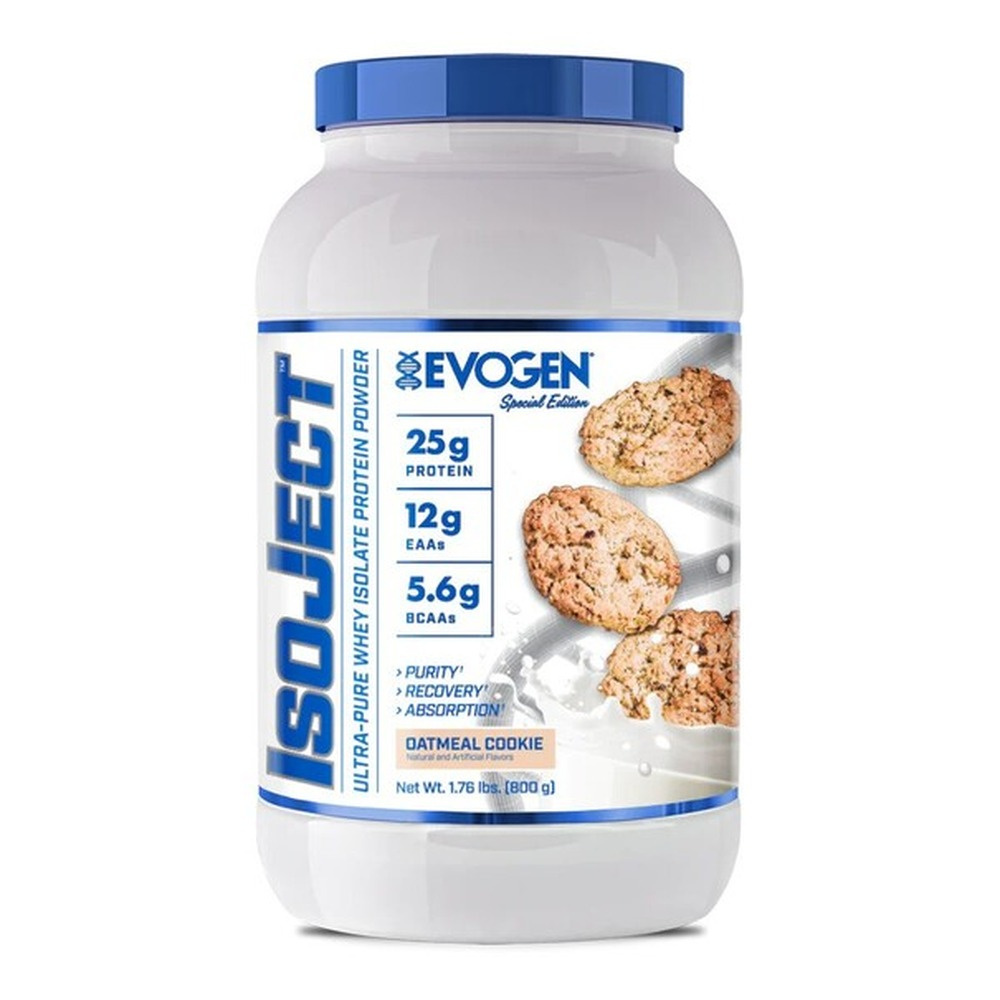 Evogen IsoJect Whey Protein Isolate Oatmeal Cookie for Muscle Growth and Recovery 800g