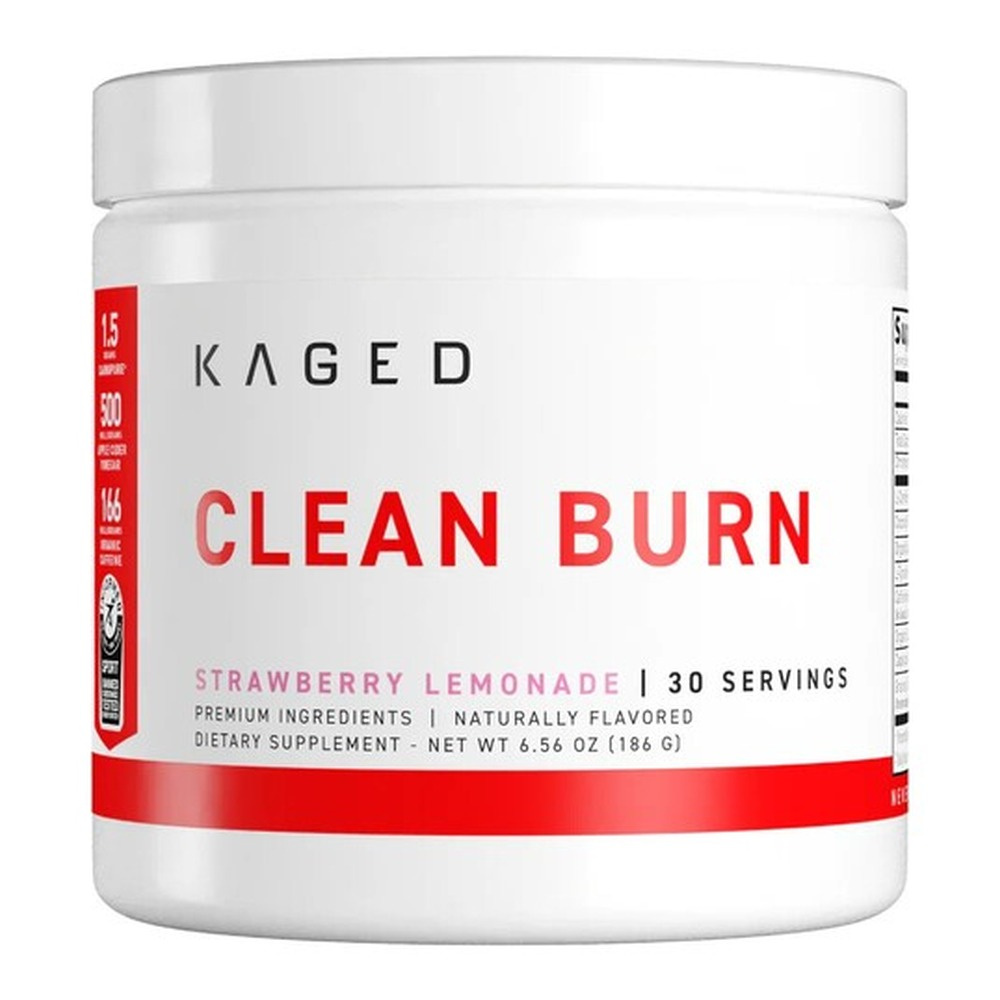 Clean Burn Powder, Strawberry Lemonade - 186g