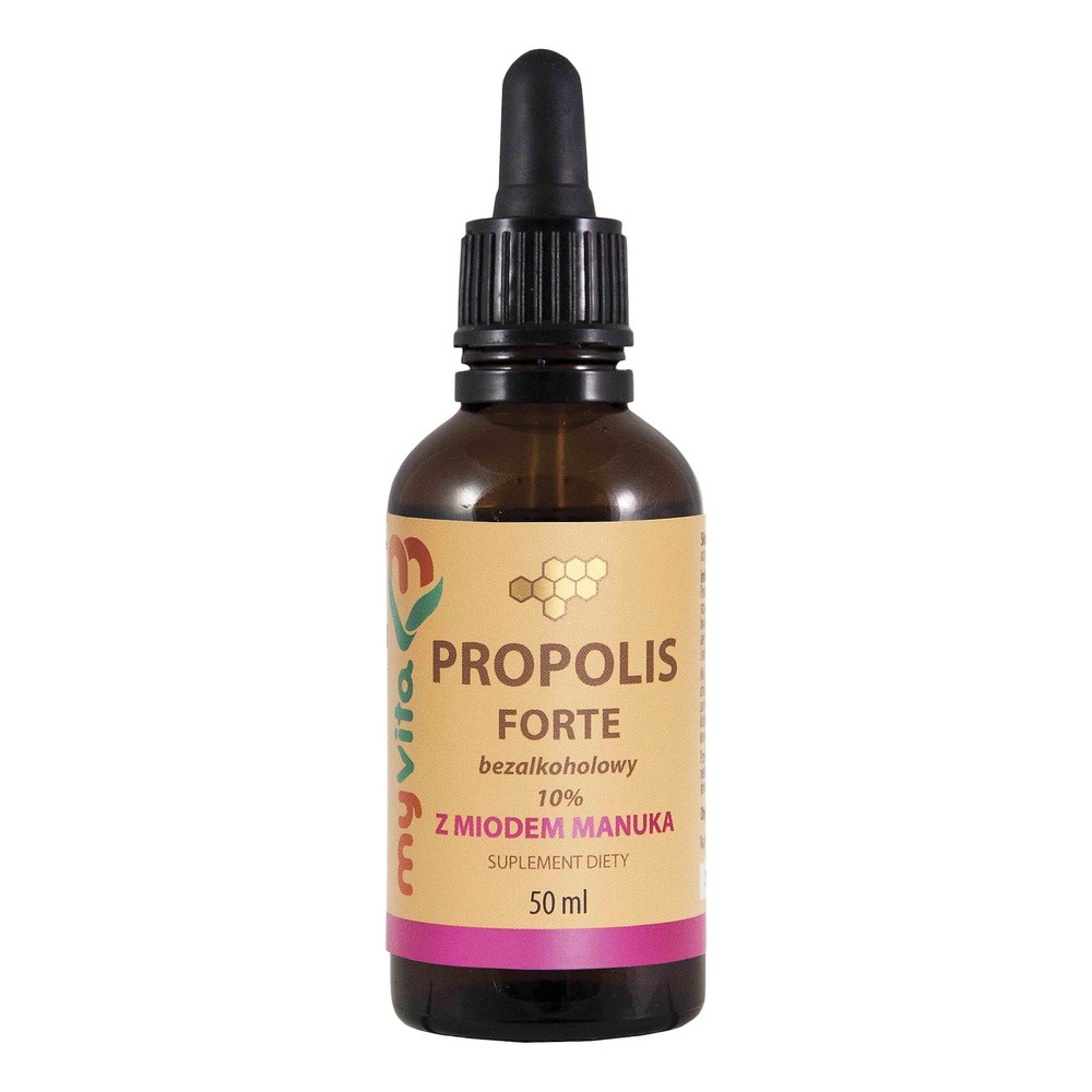 MYVITA Propolis Forte Alcohol-Free with Manuka Honey 10% Drops 50ml