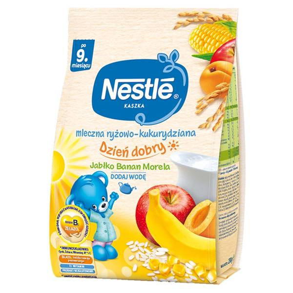 Nestle Good Morning Milky Apple Banana Apricot Flavored Rice and Corn Porridge after 9th Month 230g Best Before 30.11.26
