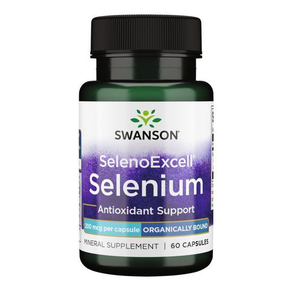 Swanson Selenium 200mcg SelenoExcell for Thyroid & Immune Support 60 Capsules