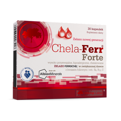 Olimp Chela-Ferr Forte Chelated Iron for Energy Support 30 Capsules