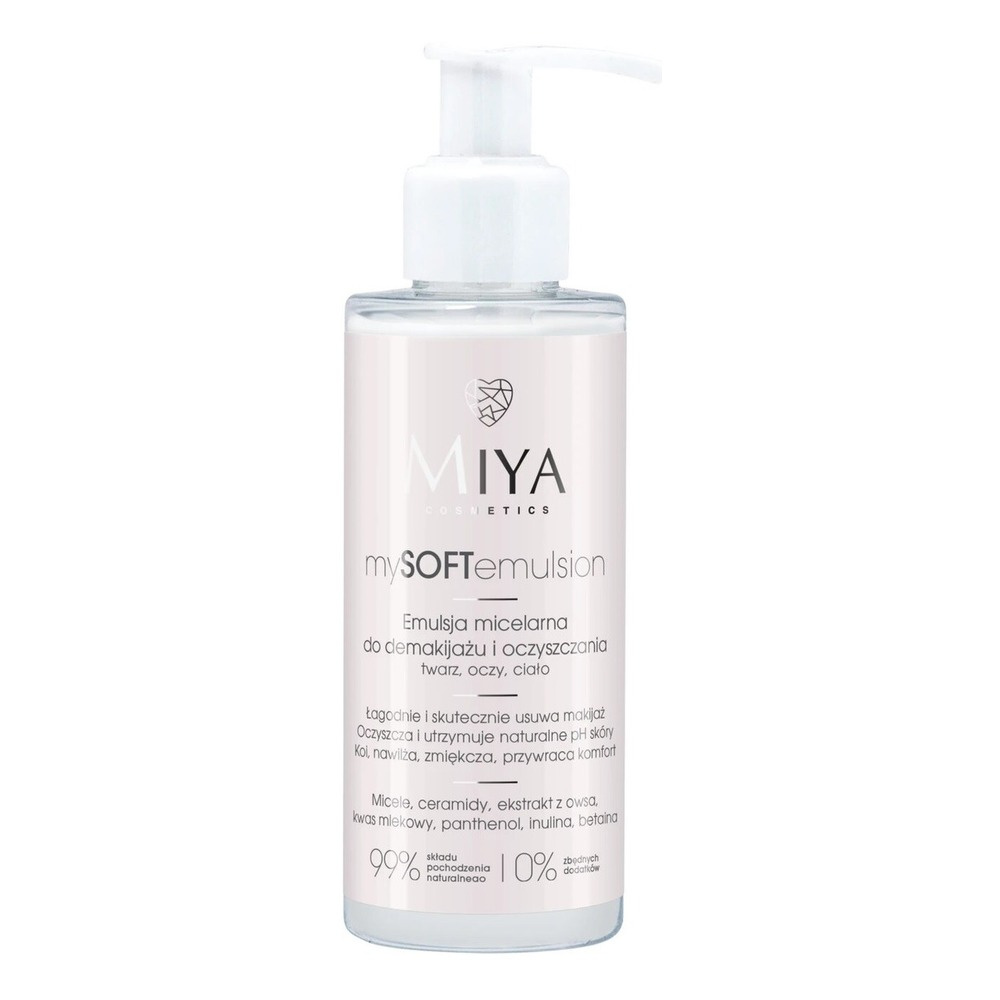 Miya mySOFTemulsion Micellar Emulsion for Make-up Removal and Cleansing 140ml