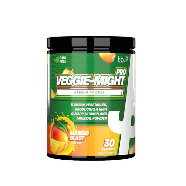 Trained by JP Veggie-Might Pro, Mango Blast - 450g