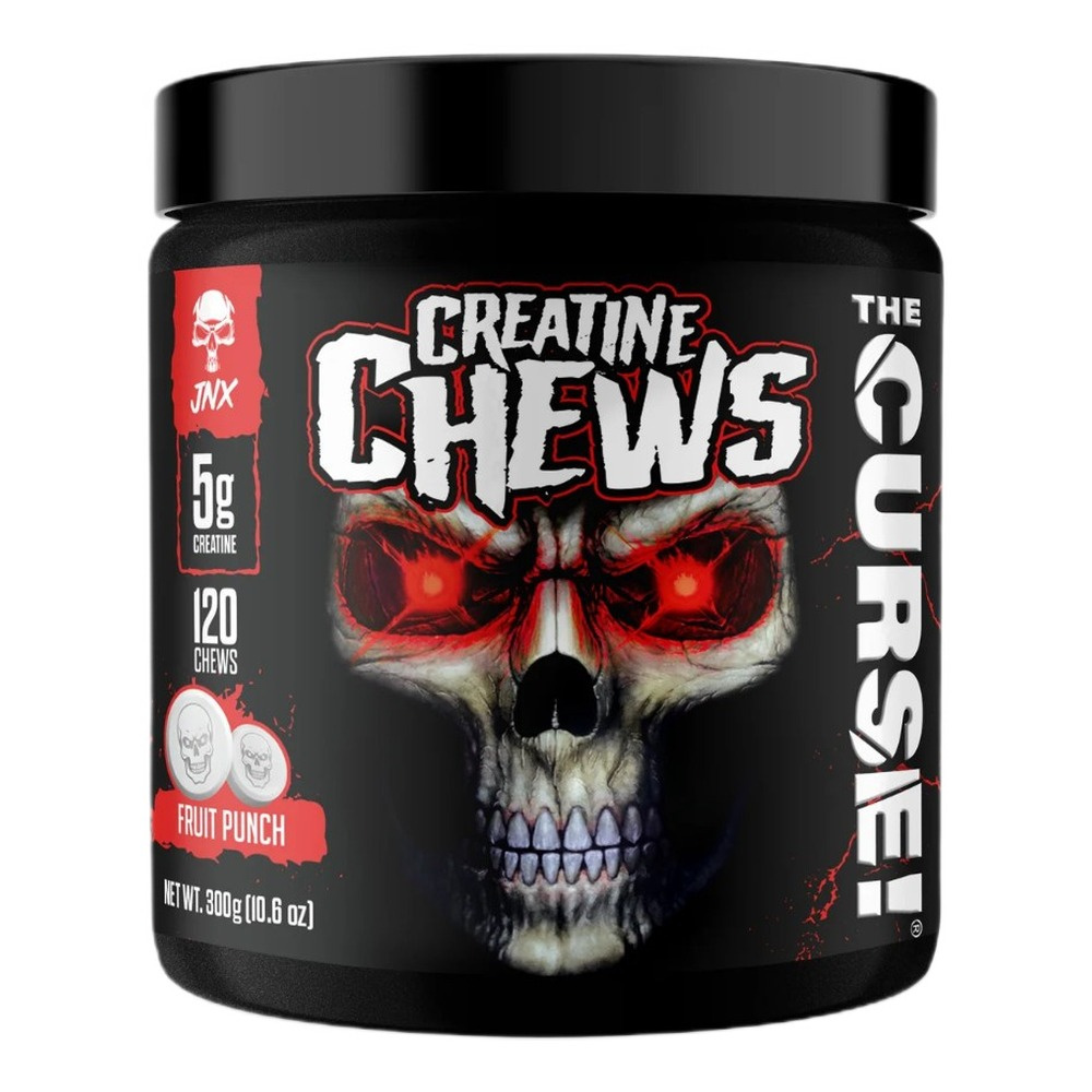 JNX Sports The Curse! Creatine Chews Fruit Punch 120 Chews