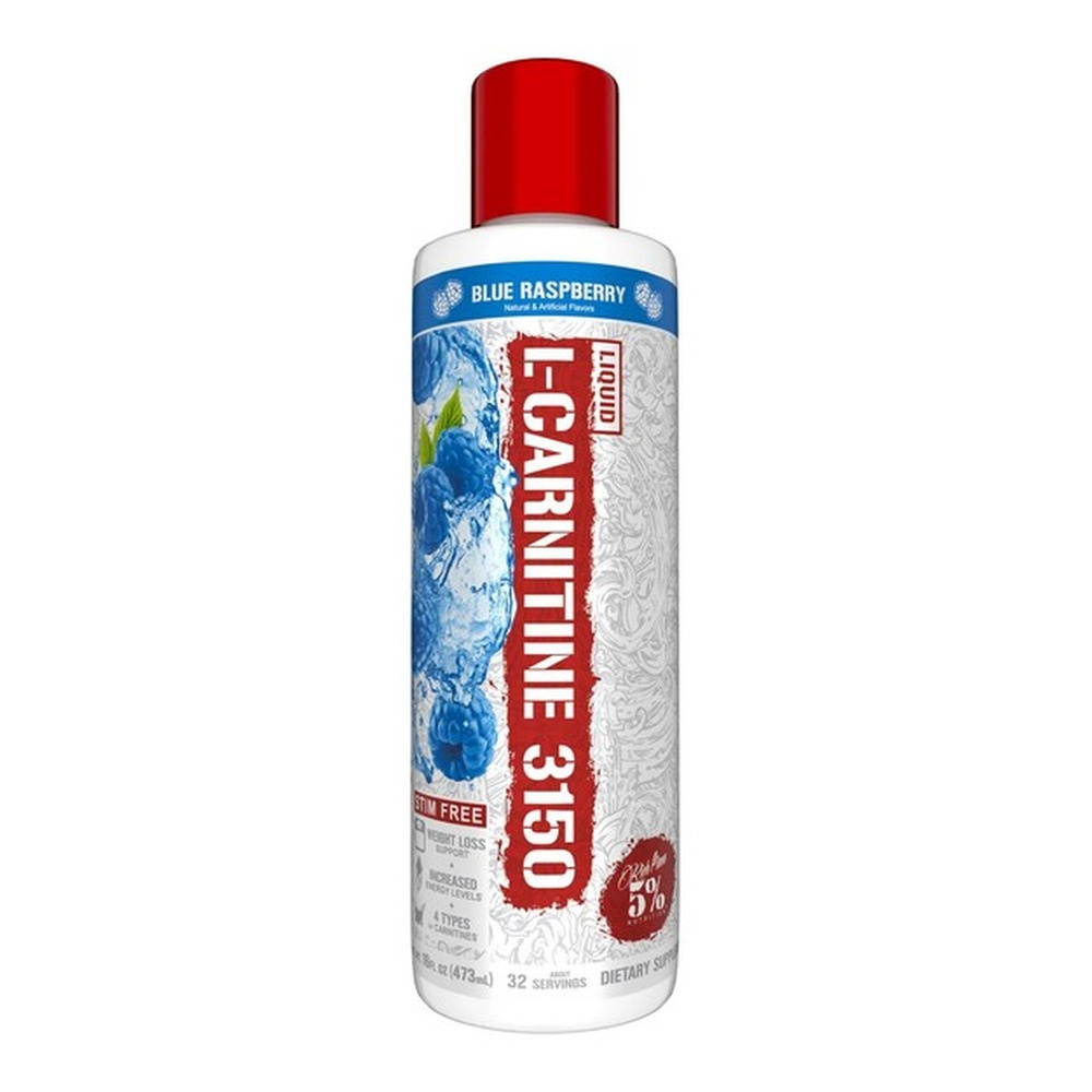 5% Nutrition Liquid L-Carnitine 3150 Legendary Series Blue Raspberry 473ml