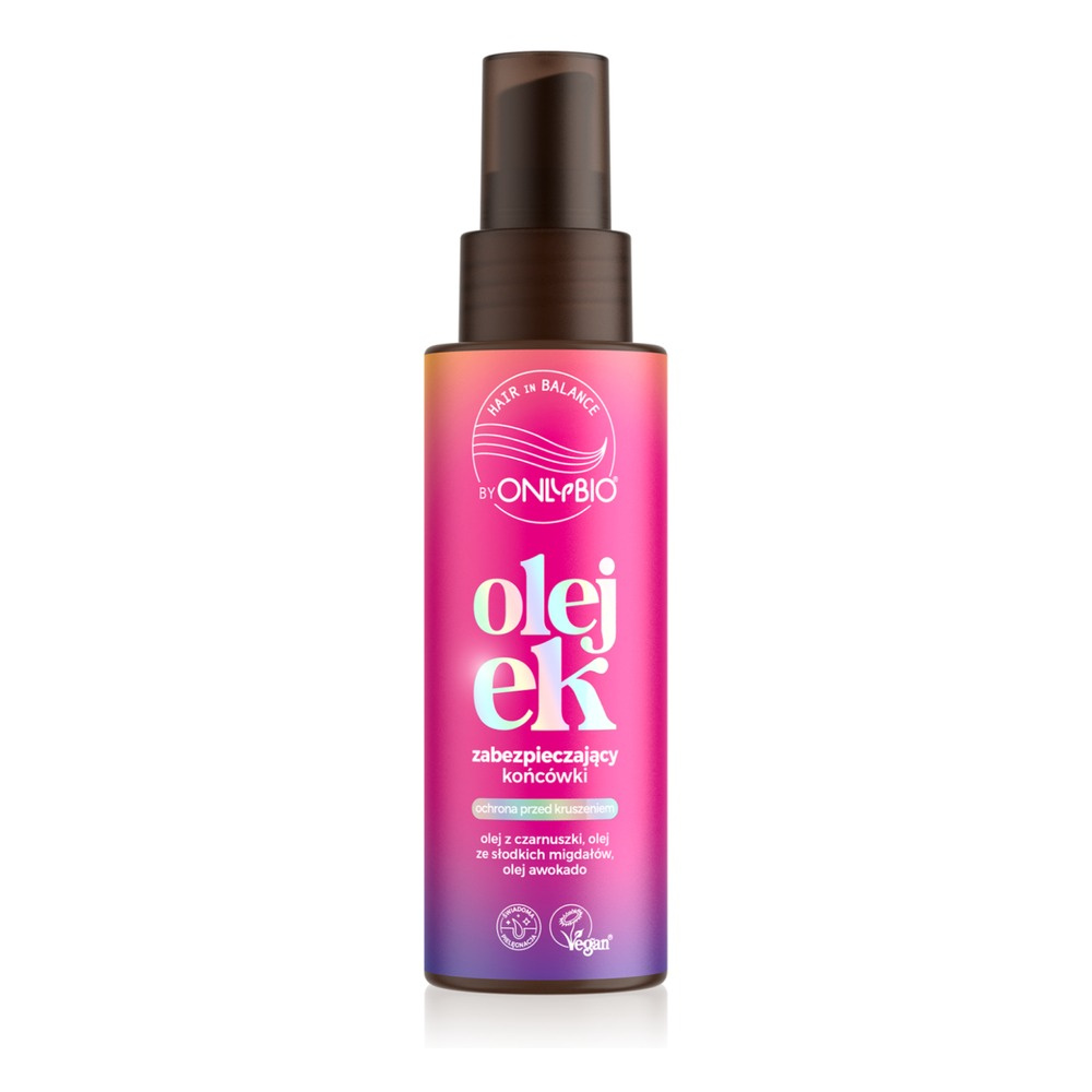 OnlyBio Hair In Balance Protecting Ends Oil with Black Cumin Oil and Vegan Formula 80ml