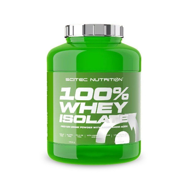 SciTec 100% Whey Isolate, Cookies & Cream - 1816g