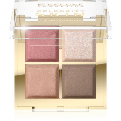 Eveline Celebrity Skin Baked Multifunctional Contouring Palette 4-in-1 16g
