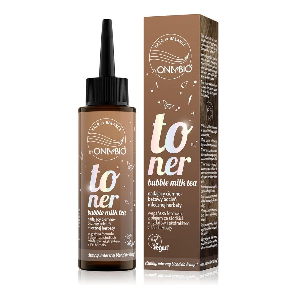 OnlyBio Hair in Balance Toner Bubble Milk Tea Dark Beige 100ml