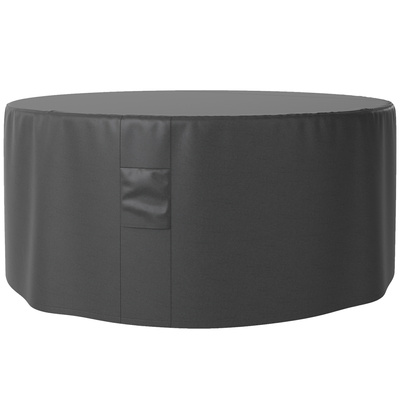 Outsunny Garden Patio Large Furniture Set Round Cover 600D Oxford Waterproof, Ф193 x 80H cm, Black