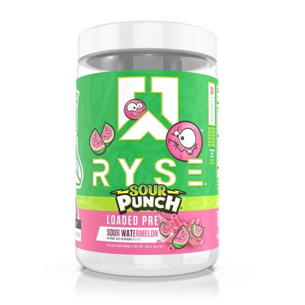 RYSE Loaded Pre, Sour Punch Watermelon - 435g