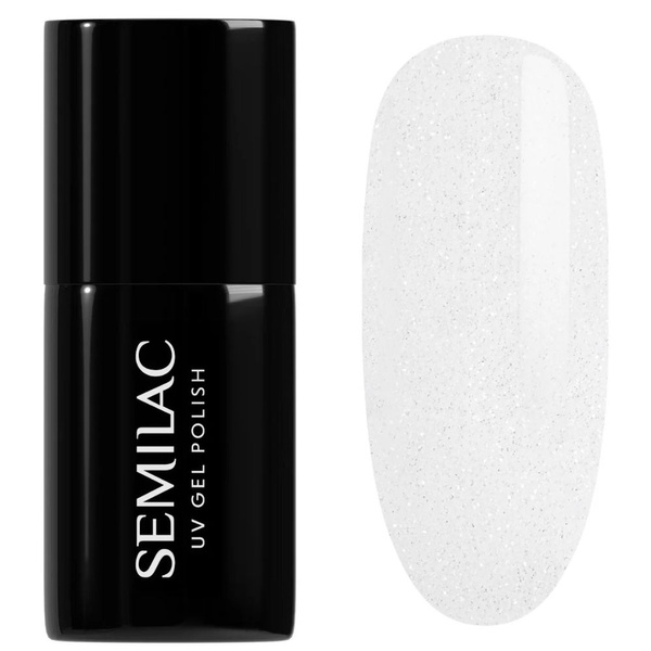 Semilac Black & White Hybrid Gel Polish 091 Glitter Milk 7ml