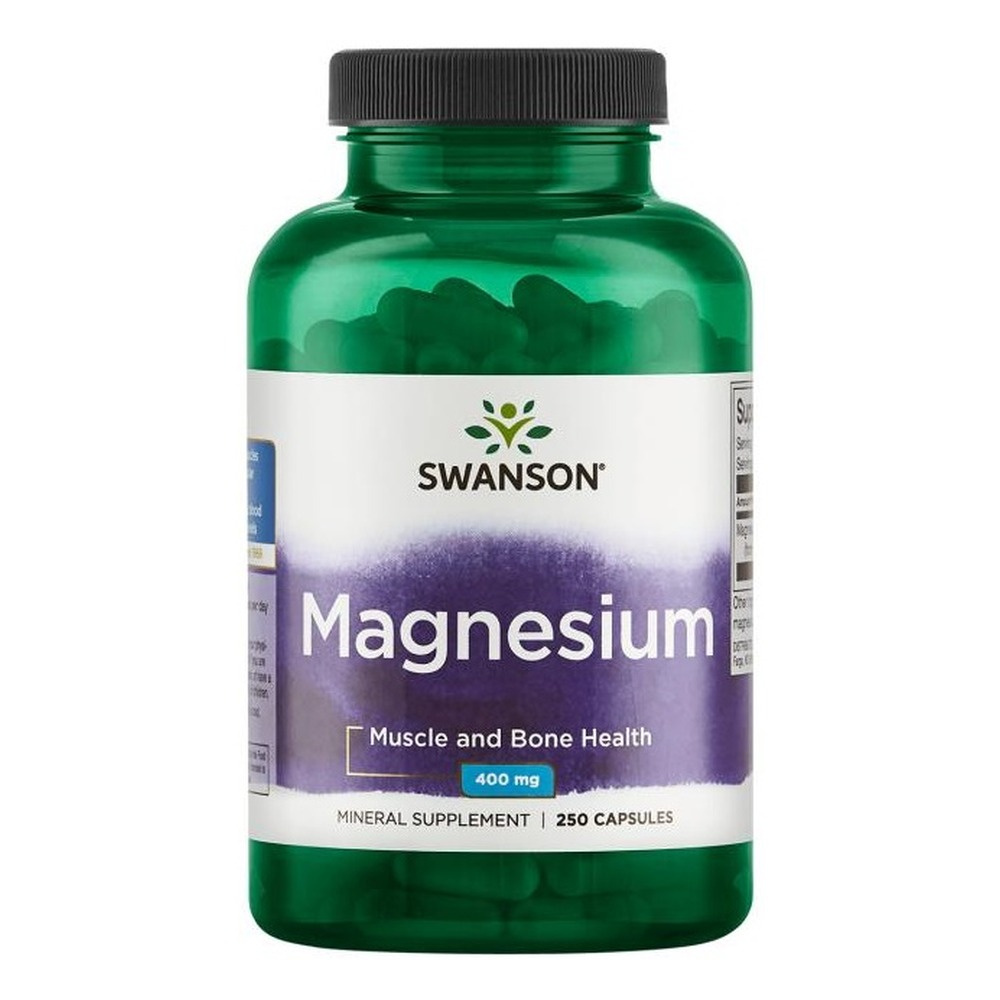 Swanson Magnesium 200mg for Nervous System & Muscle Support 250 Capsules
