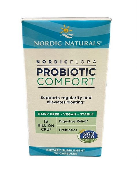 Nordic Naturals Nordic Flora Probiotic Comfort Probiotic for Digestive Comfort 30 Capsules
