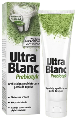 UltraBlanc Prebiotic Whitening Toothpaste for Oral Microbiome Support 75ml