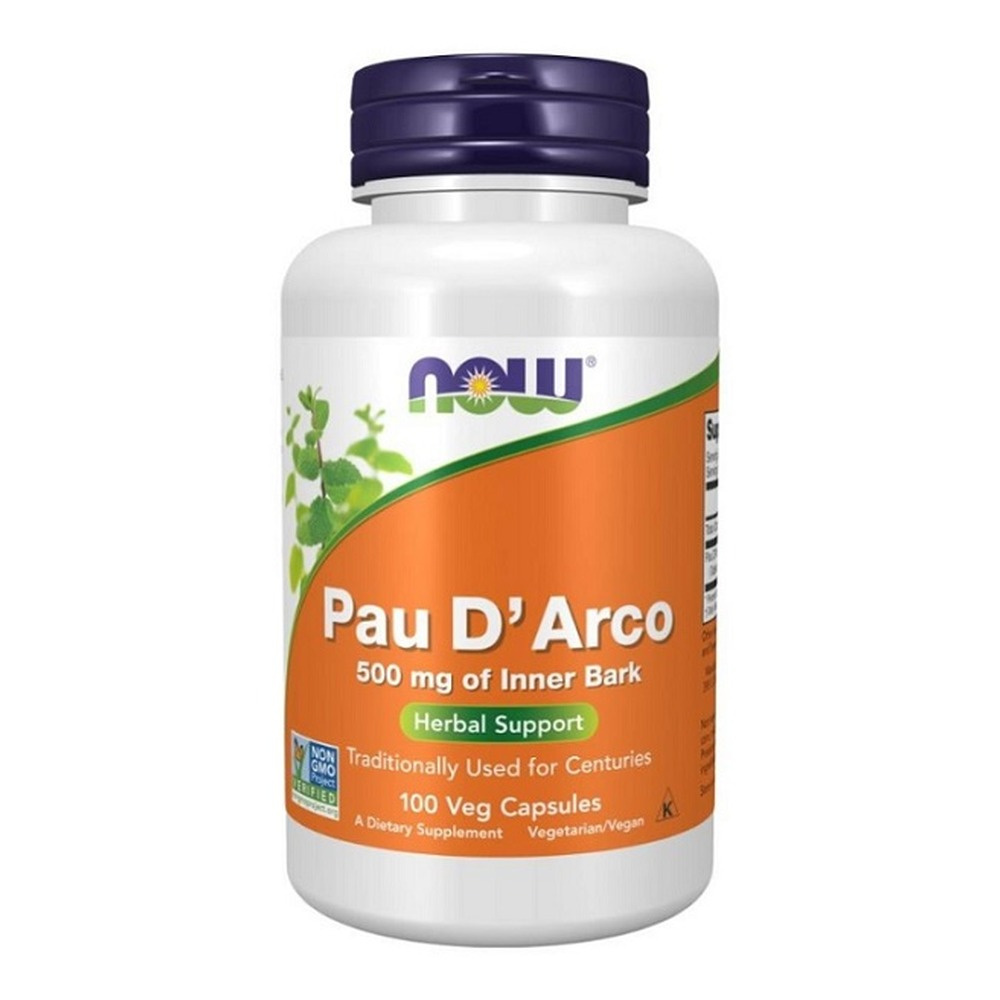 NOW Foods Pau D’Arco La Pacho 500mg 100 Capsules