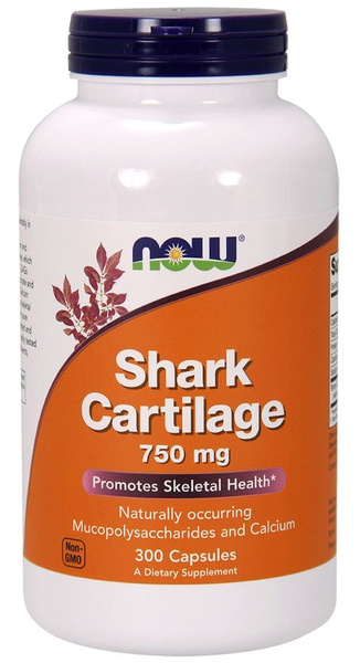 Now Foods Shark Cartilage 750mg Shark Cartilage Supports Bone & Joint Health 300 Capsules