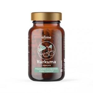 EkaMedica Efime Turmeric and Piperine Antioxidant for Immunity Joints and Digestion 60 Capsules 