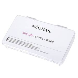 NeoNail Transparent Nail Tips with Long Pocket 120 Pieces