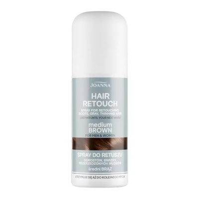 Joanna Hair Retouch Spray for Retouching Roots Grey Thinning Hair Medium Brown 75ml