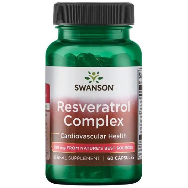 Swanson Resveratrol Complex for Circulation & Antioxidant Support 60 Capsules