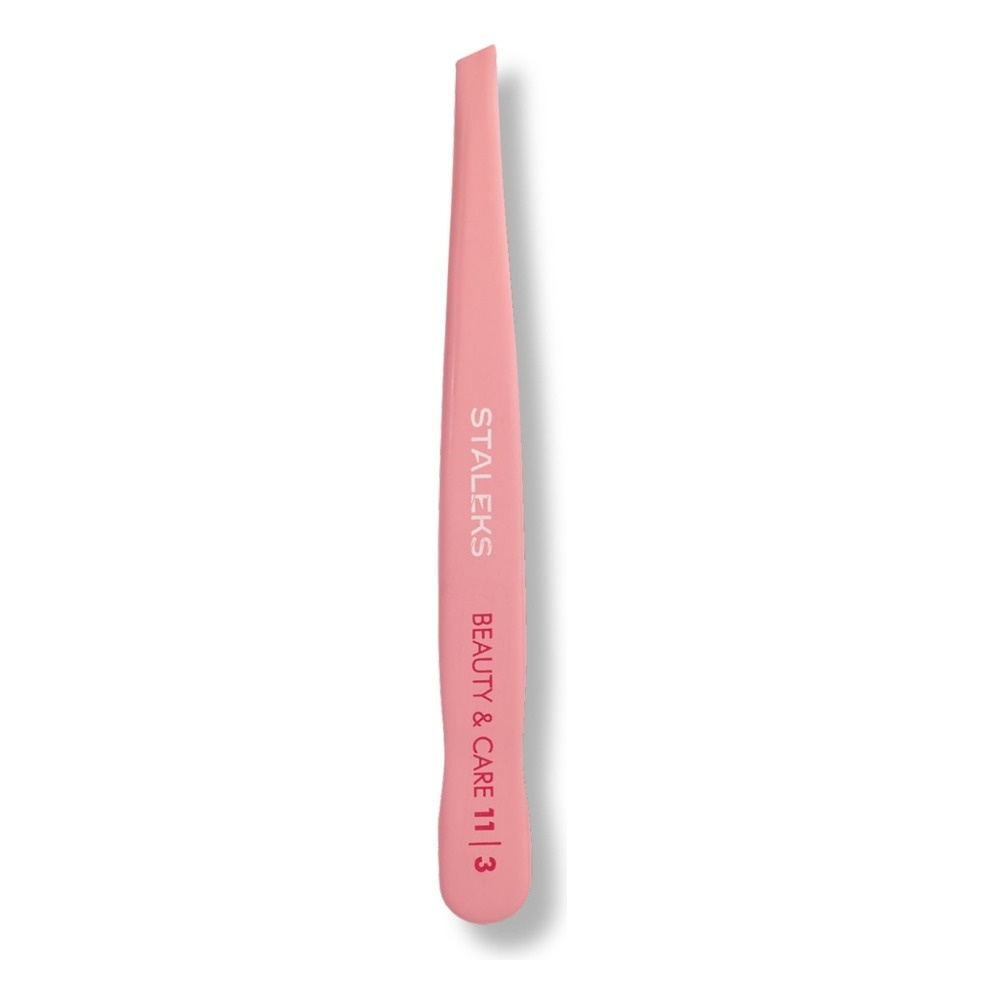 Staleks Beauty & Care 11 Type 3 Eyebrow Tweezers Wide Beveled 