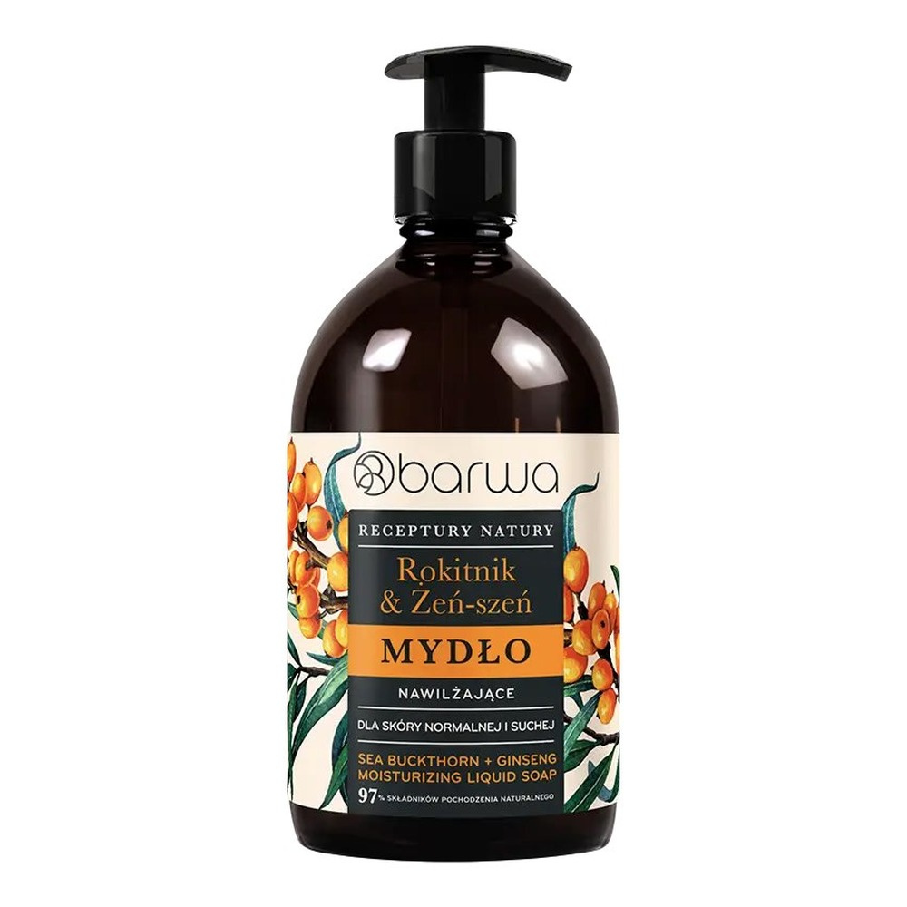 Barwa Receptury Natury Moisturizing Soap Sea Buckthorn and Ginseng 480ml