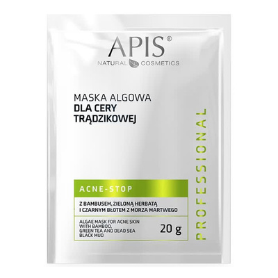 Apis Professional Acne Stop Algae Mask with Bamboo Green Tea for Acne Skin 20g