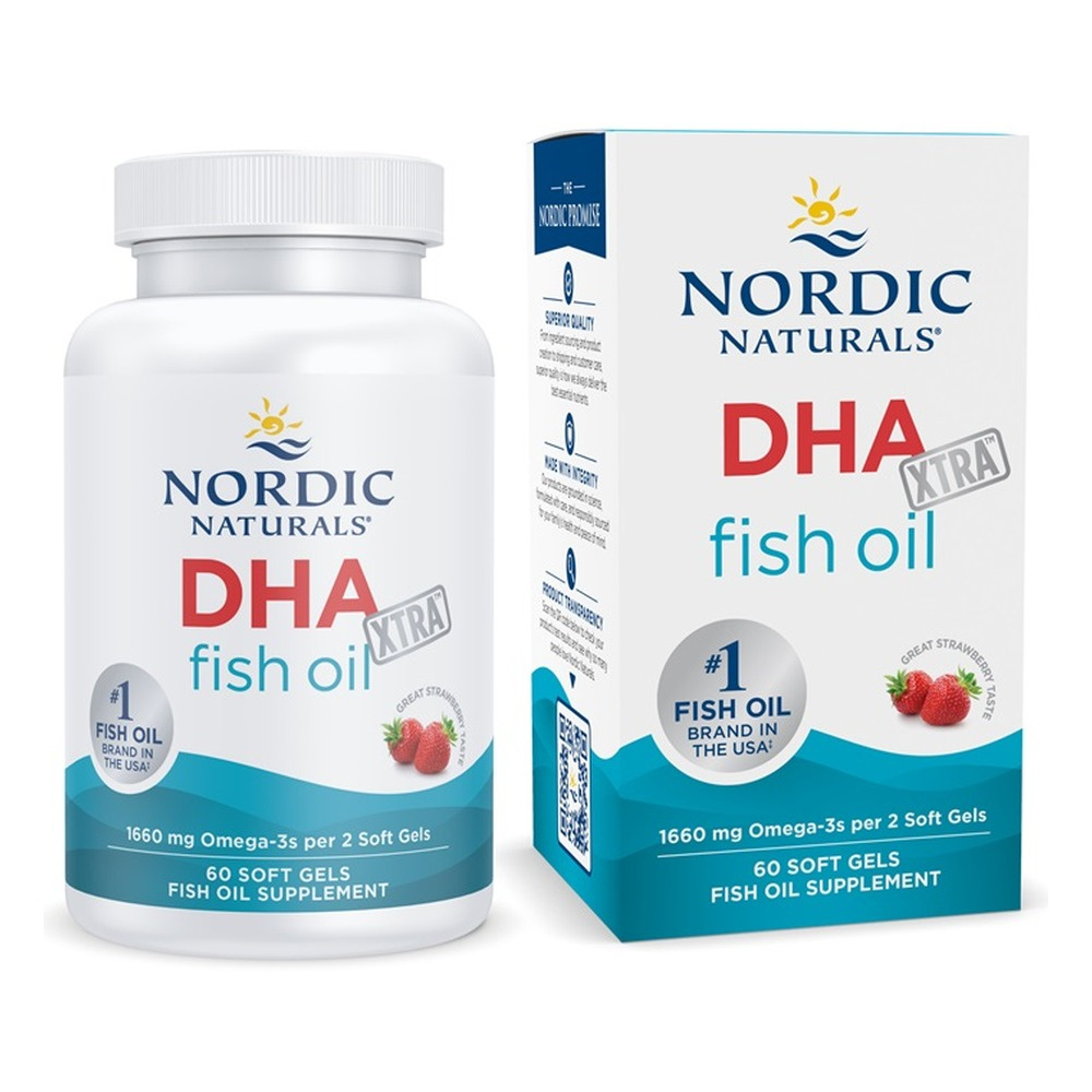 DHA Xtra, 1660mg Strawberry (EAN 768990891038) - 60 softgels