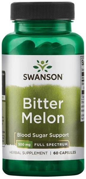Swanson Bitter Melon 500mg for Normal Blood Sugar Levels 60 Capsules